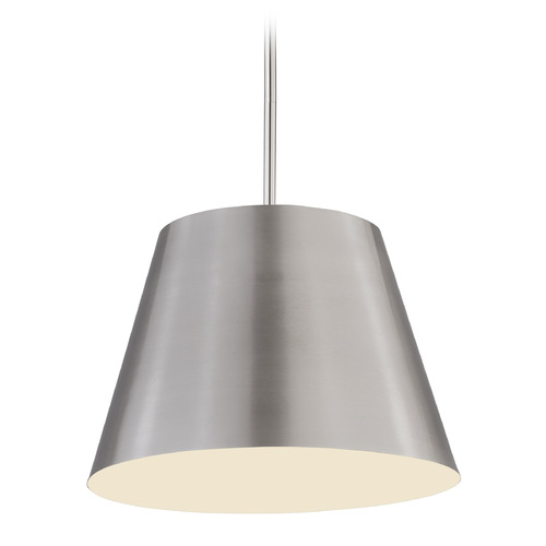 Z-Lite Z-Lite Lilly Brushed Nickel Pendant Light with Empire Shade 2307-18BN