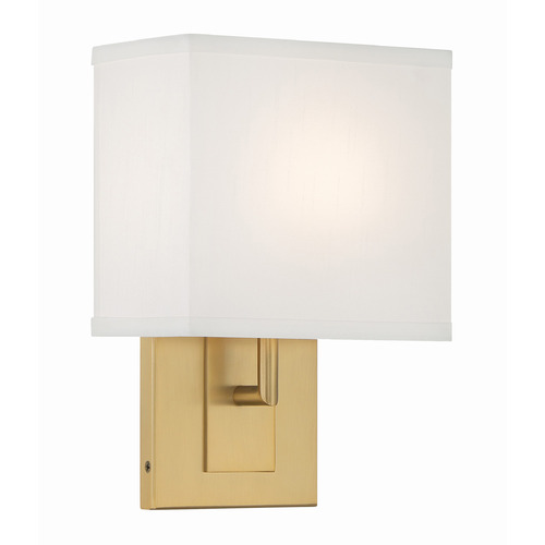 Crystorama Lighting Brent Vibrant Gold Sconce