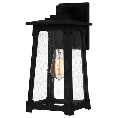 Quoizel Lighting Drescher Matte Black Outdoor Wall Light