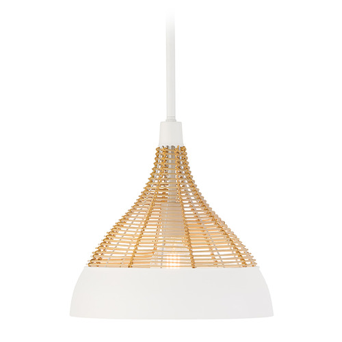 Capital Lighting Capital Lighting Kali Matte White Pendant Light with Bowl / Dome Shade 353911WE