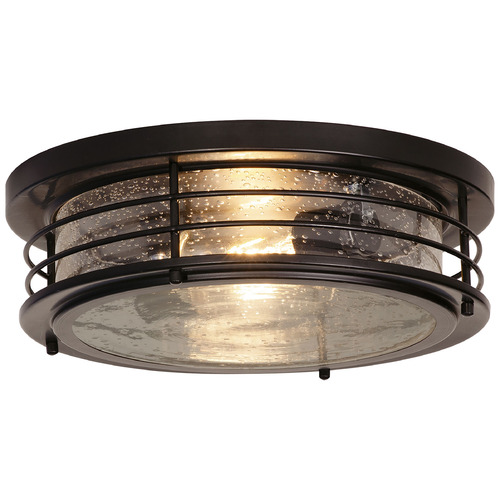 Afx Lighting Archer Black Flushmount Light