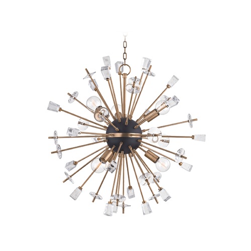 Hudson Valley Lighting Liberty 32-Inch Chandelier in Aged Brass by Hudson Valley Lighting 5032-AGB