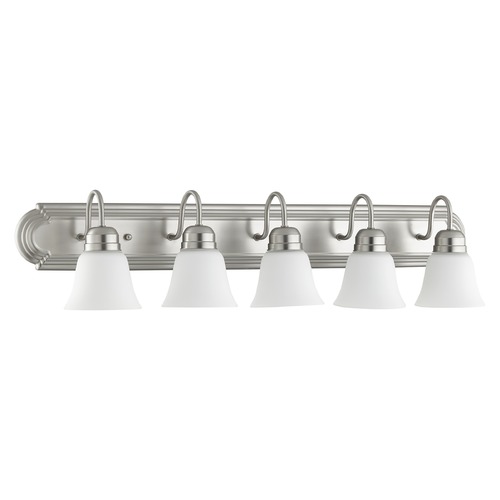 Quorum Lighting Satin Nickel Bathroom Light by Quorum Lighting 5094-5-65