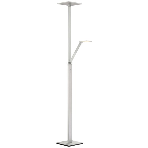 George Kovacs Lighting 2-Light LED Floor Lamp in Chiseled Nickel by George Kovacs P305-5-654-L