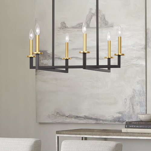 Blakely Graphite 6-Light Chandelier by Progress Lighting