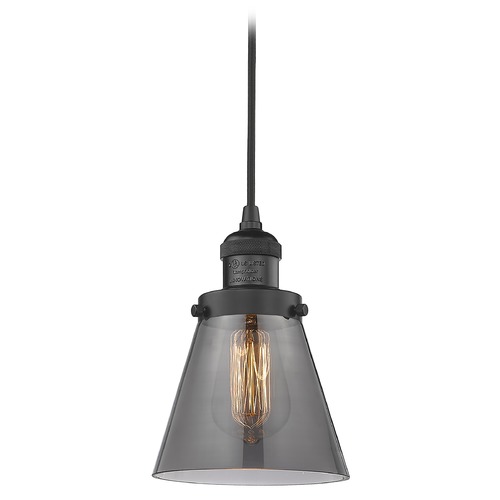 Small Cone Matte Black Mini Pendant by Innovations Lighting