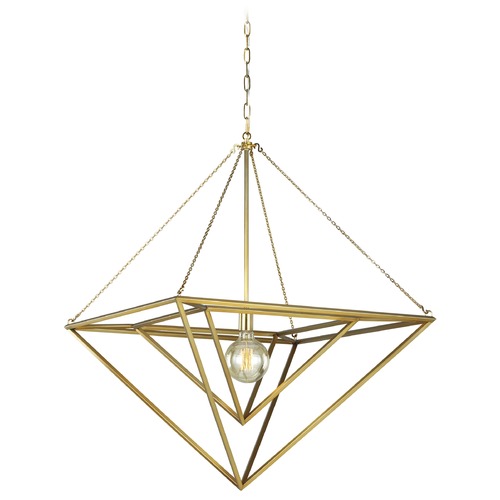 Visual Comfort Studio Collection Chapman & Meyers 30-Inch Carat Burnished Brass Pendant by Visual Comfort Studio CP1151BBS