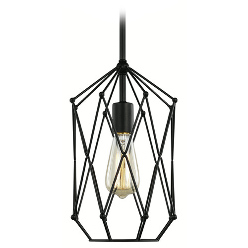 Visual Comfort Studio Collection Zarra Midnight Black Mini-Pendant Light