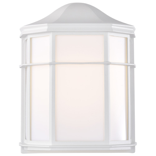 White LED Outdoor Wall Light by Nuvo Lighting