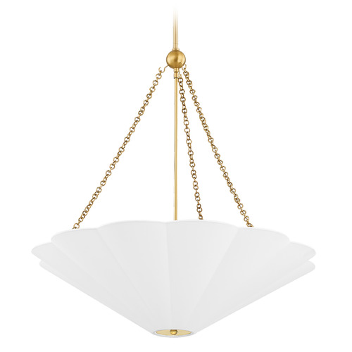 Mitzi Kinsley Aged Brass 7-Light Chandelier
