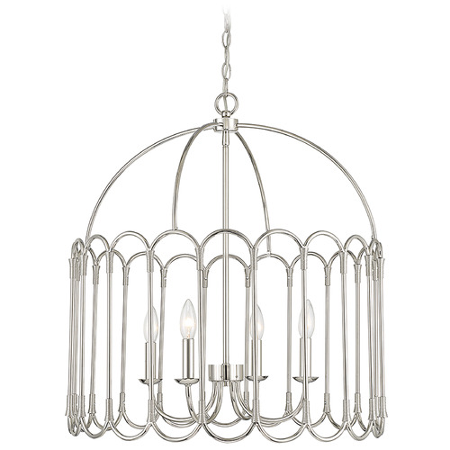 Meridian 24-Inch Pendant in Polished Nickel by Meridian M7029PN