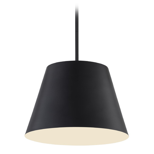 Z-Lite Lilly Matte Black Pendant Light with Empire Shade
