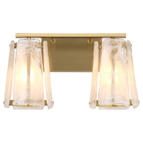 Quorum Lighting Prestige Aged Brass Bathroom Light by Quorum Lighting 5575-2-80