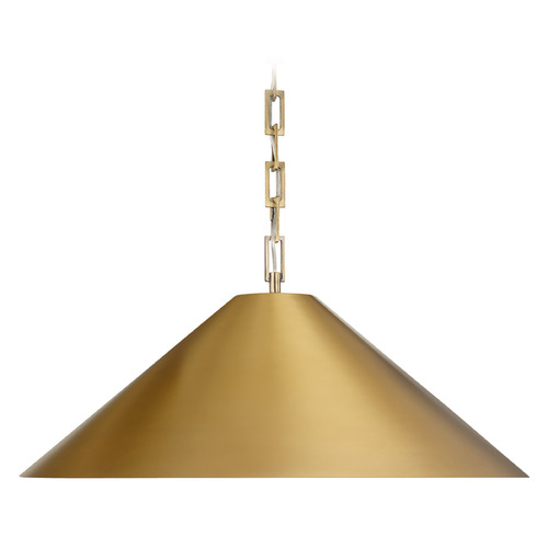 Avery Medium Pendant in Aged Brass by Capital Lighting