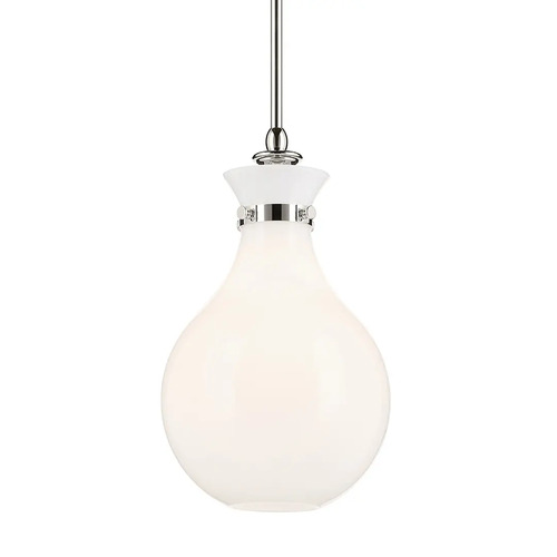 Laria 9.75-Inch Mini Pendant in Polished Nickel by Kichler Lighting