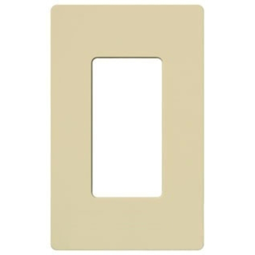 Lutron Dimmer Controls Designer Style 1-Gang Wallplate in Ivory CW-1-IV