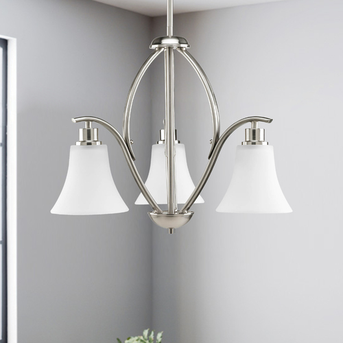 Joy 20-Inch Chandelier in Brushed Nickel by Progress Lighting