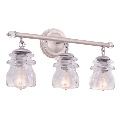 Brierfield Pearl Silver Bathroom Light by Kalco Lighting