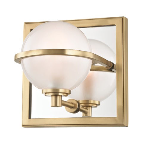 Hudson Valley Lighting Axiom Aged Brass LED Sconce by Hudson Valley Lighting 6441-AGB