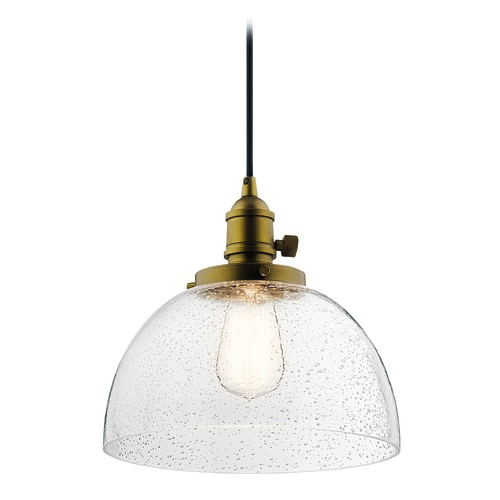 Avery 10-Inch Natural Brass Pendant by Kichler Lighting