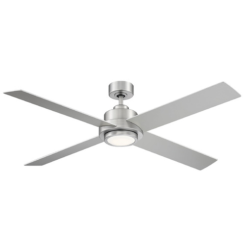 56-Inch LED Fan in Brushed Nickel by Meridian