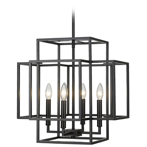 Z-Lite Titania Matte Black Pendant by Z-Lite 454-18MB