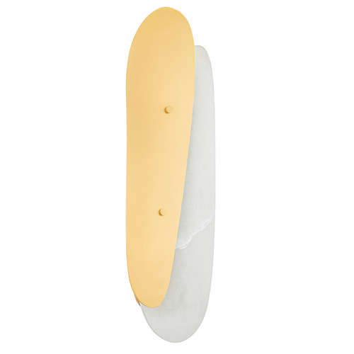 Corbett Lighting Aquamarine Vintage Polished Brass LED Sconce