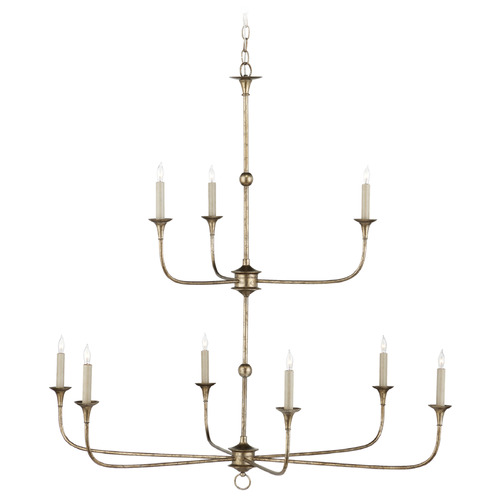 Currey and Company Nottaway Pyrite Bronze Chandelier