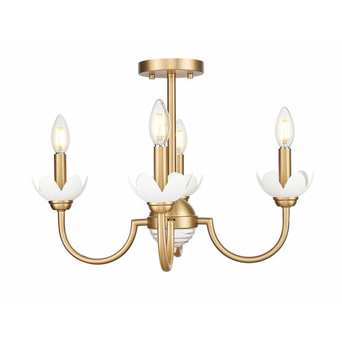 Z-Lite Allistair Modern Gold Semi-Flushmount Light