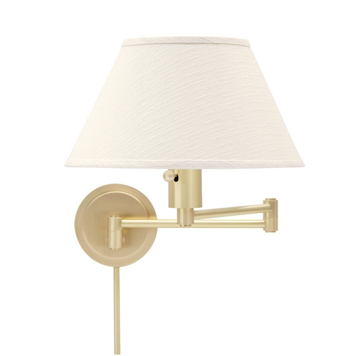 House of Troy Lighting Home Office Swing-Arm Lamp in Satin Brass by House of Troy Lighting WS14-51