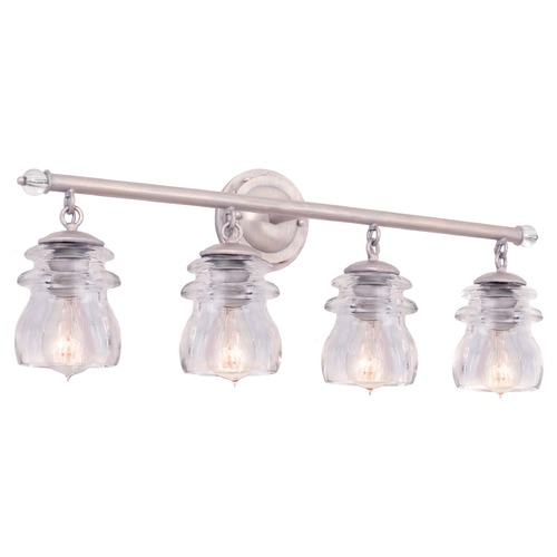 Brierfield Pearl Silver Bathroom Light by Kalco Lighting