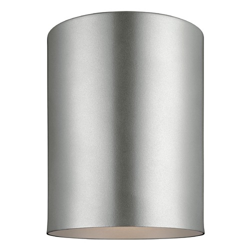 Visual Comfort Studio Collection Cylindrical LED Flush Mount in Painted Brushed Nickel by Visual Comfort Studio 7813801EN3-753