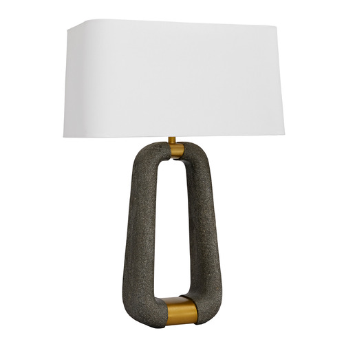 Gianni 29.5-Inch Lamp in Graphite & Antique Brass by Arteriors Home