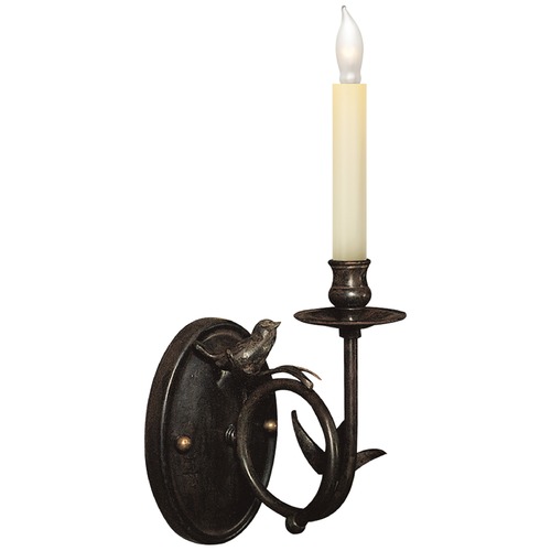 Visual Comfort Signature Collection E.F. Chapman Perching Bird Sconce in Rust by Visual Comfort Signature CHD1158R