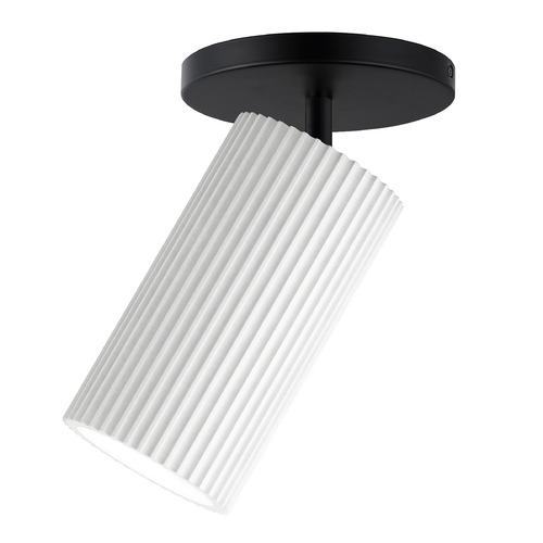 ET2 Lighting Pleat LED Adjustable Flush Mount in Black by ET2 Lighting E25039-WTBK