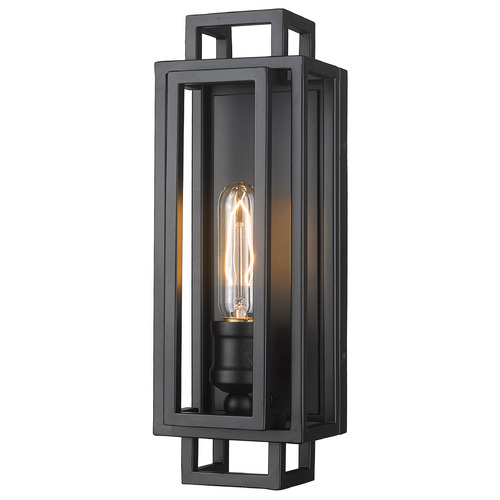 Titania Matte Black Sconce by Z-Lite