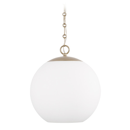 Cleo Globe Pendant in Matte Brass by Capital Lighting