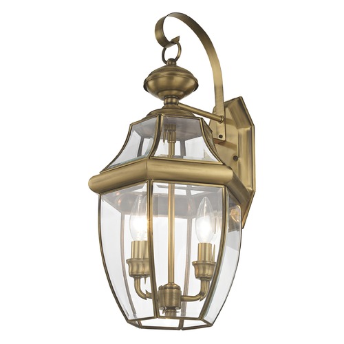 Livex Lighting Livex Lighting Monterey Antique Brass Outdoor Wall Light 2251-01