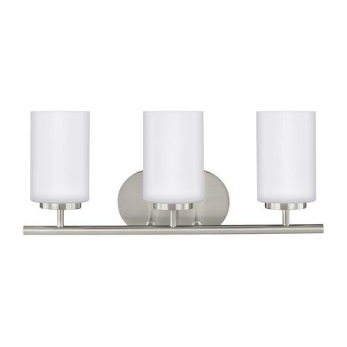 Oslo Brushed Nickel Bathroom Light by Generation Lighting