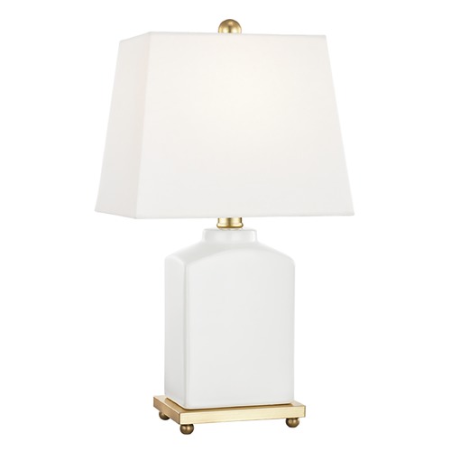 Mitzi by Hudson Valley Brynn Cloud Table Lamp with Rectangle Shade by Mitzi by Hudson Valley HL268201-CL