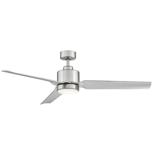 52-Inch LED Fan in Brushed Nickel by Meridian