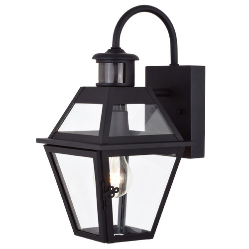 Vaxcel Lighting Nottingham Textured Black Outdoor Wall Light