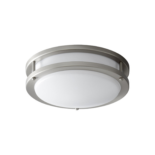 Oracle 10-Inch LED Ceiling Mount in Satin Nickel by Oxygen Lighting