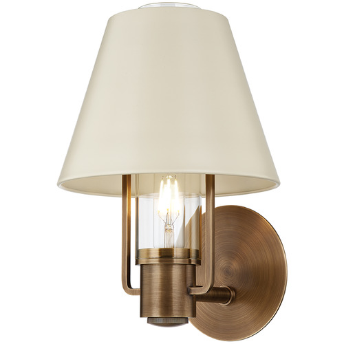 Troy Lighting Lauren Liess Kindle Patina Brass & Soft Sand LED Sconce
