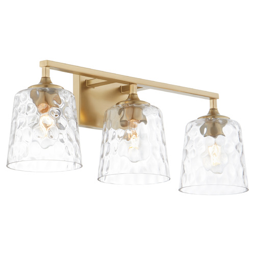 Quorum Lighting Eldorado Aged Brass Bathroom Light by Quorum Lighting 5005-3-180