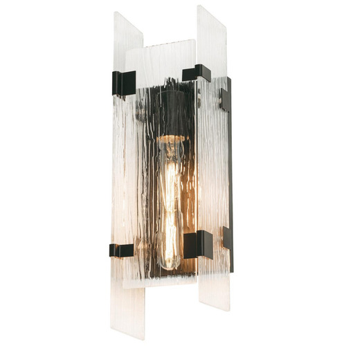 Afx Lighting Pioneer Black Sconce