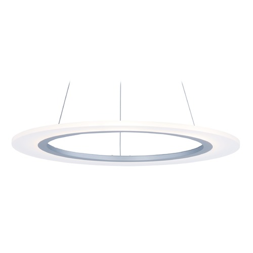 ET2 Lighting Saturn II LED Matte Silver LED Pendant by ET2 Lighting E22653-11MS