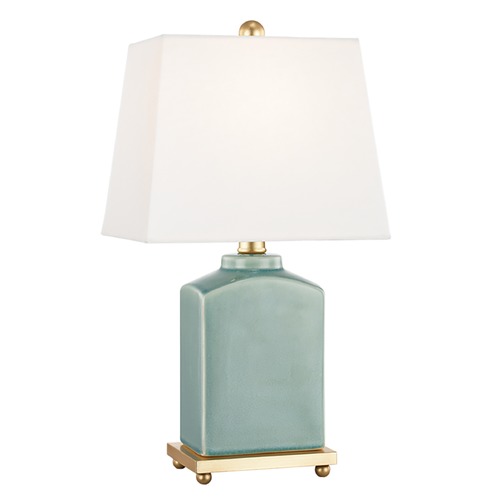 Mitzi by Hudson Valley Brynn Jade Table Lamp with Rectangle Shade by Mitzi by Hudson Valley HL268201-JD