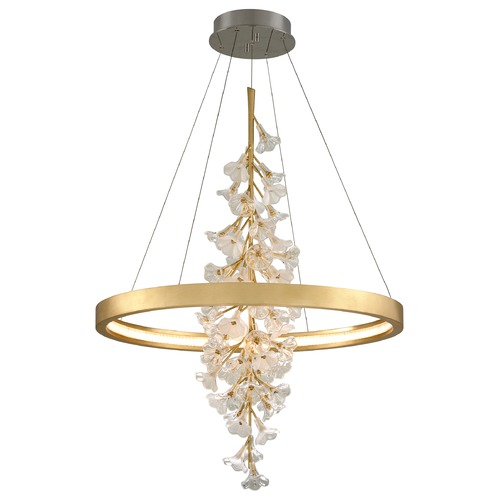 Corbett Lighting Jasmine Gold Leaf LED Pendant 2700K by Corbett Lighting 268-72