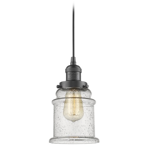 Innovations Lighting Innovations Lighting Canton Oil Rubbed Bronze Mini-Pendant Light with Bell Shade 201C-OB-G184